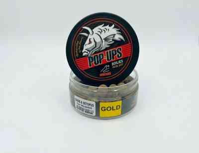 Бойлы плавающие POP-UP GOLD в обсыпке SQUID &amp; OCTOPUS GOLD (КАЛЬМАР И ОСЬМИНОГ) 12 мм