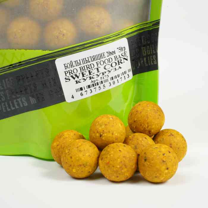 Бойлы пылящие MINENKO (Кукуруза) PRO BIRD FOOD SWEETCORN 20мм (Zip-lock)