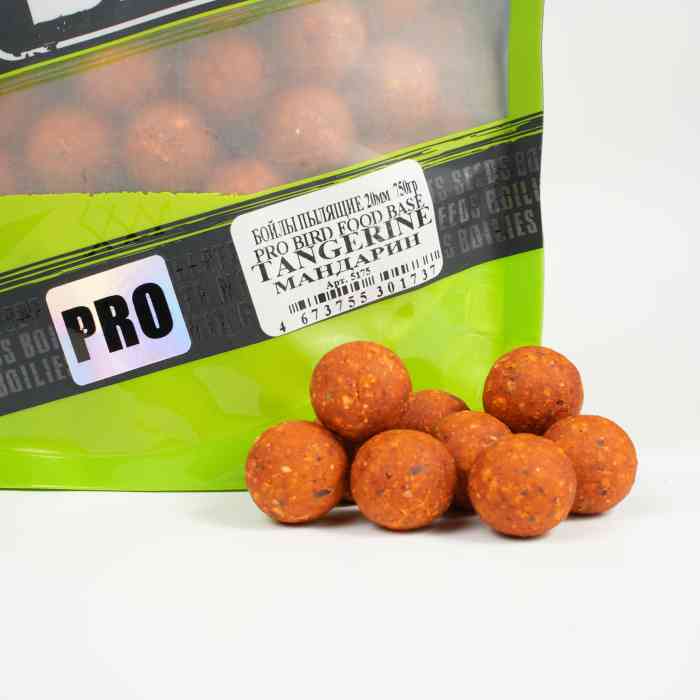 Бойлы пылящие MINENKO (Мандарин) PRO BIRD FOOD TANGERINE 20мм (Zip-lock)