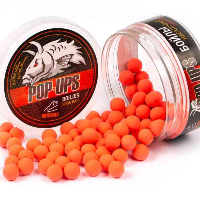 Бойлы плавающие MINENKO STRAWBERRY (Fluo) Pop-Up 12мм