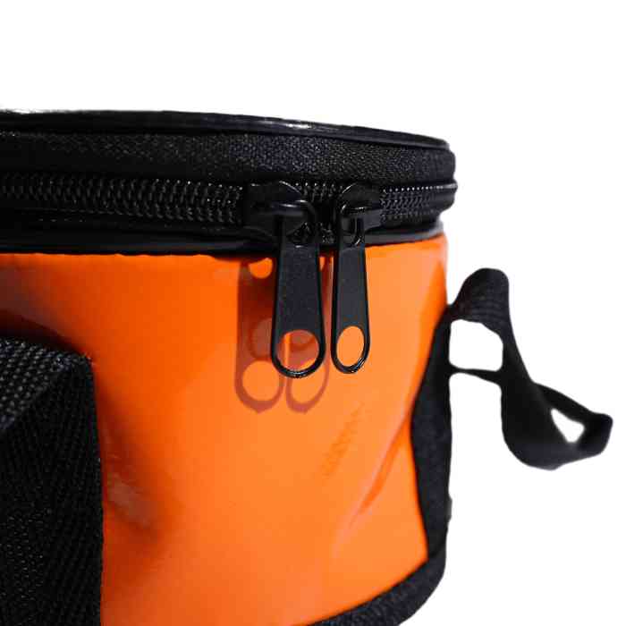 Ведро для прикормки мягкое с крышкой MINENKO D10 (микробубен)