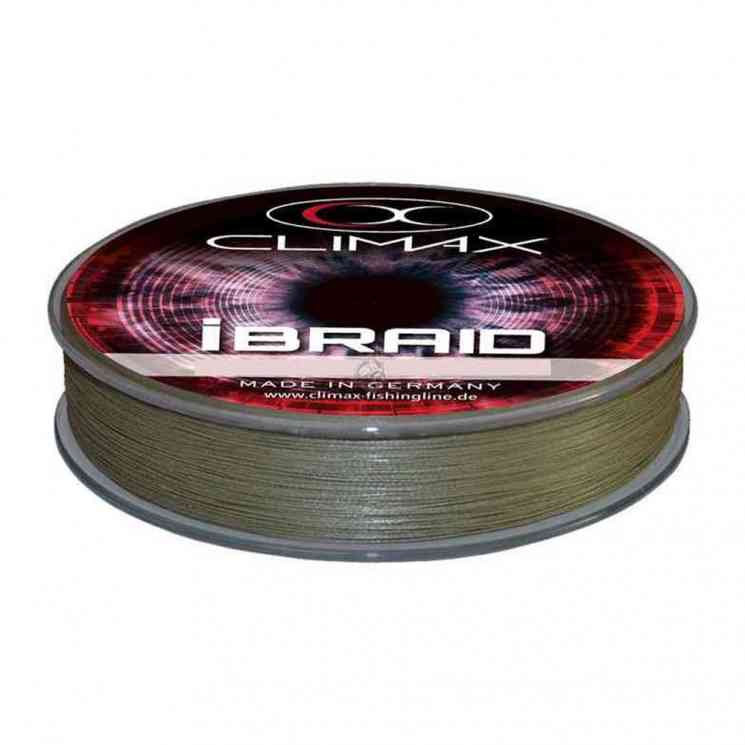 Купить Шнур Climax iBraid 8 Olive (0.12), 135м, 9.2 кг
