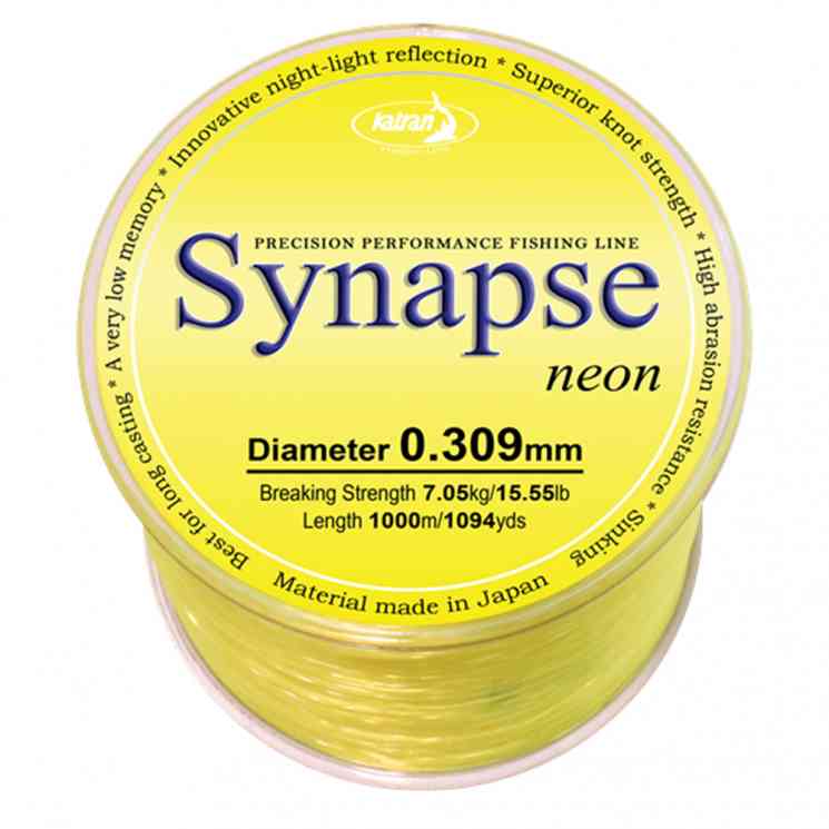 Купить Леска Katran Synapse Neon 0.309 мм (жёлтая)