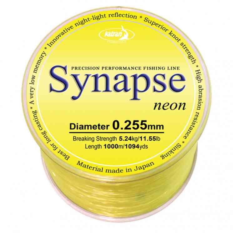 Купить Леска Katran Synapse Neon 0.255 мм (жёлтая)