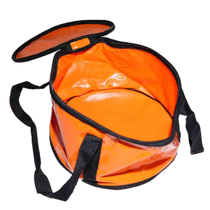 Ведро для прикормки мягкое с крышкой MINENKO D30 (бубен)