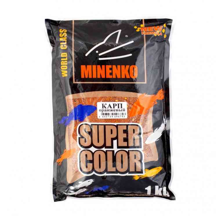 Купить Прикормка MINENKO Super Color Карп Оранжевый