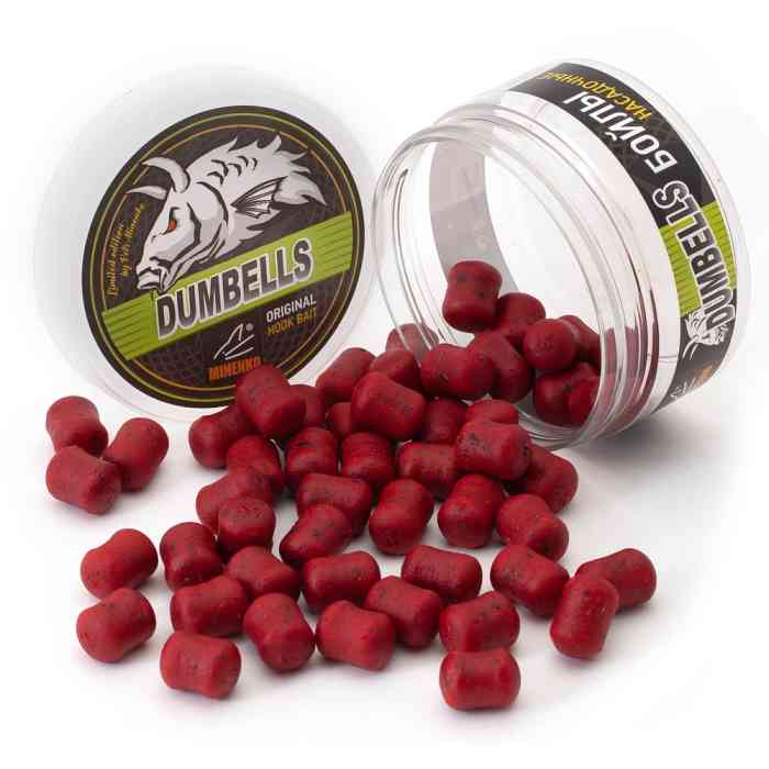Насадочные DUMBELLS бойлы MINENKO STRAWBERRY 14x20мм